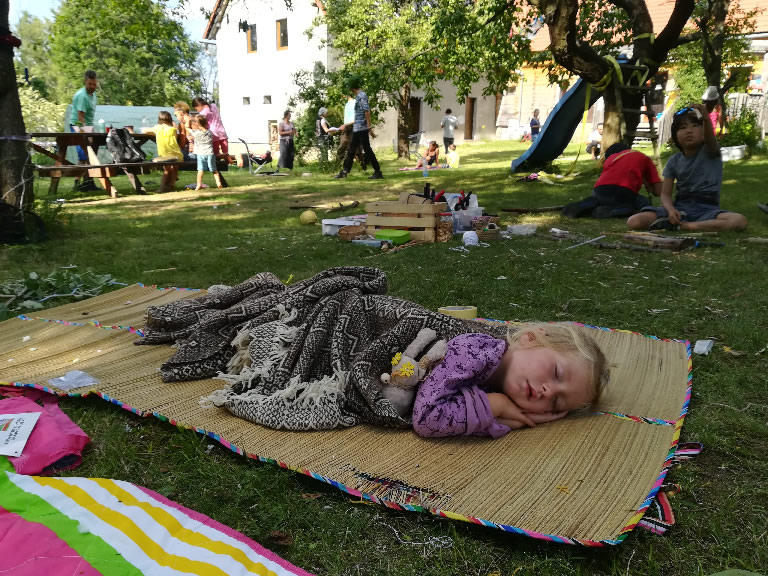 a girl in the garden